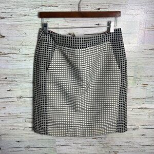 Banana Republic Gray and Black Mini Pencil Skirt for Work